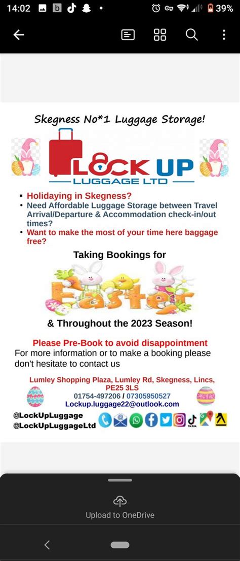 luggage storage skegness